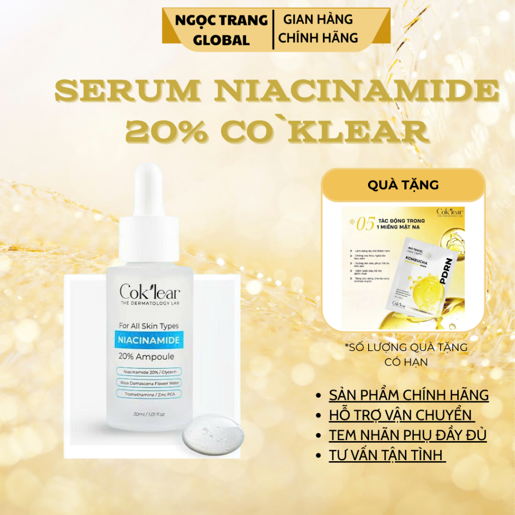13634 Serum Niacinamide 20% Ampoule reduces dark spots, whitens ...