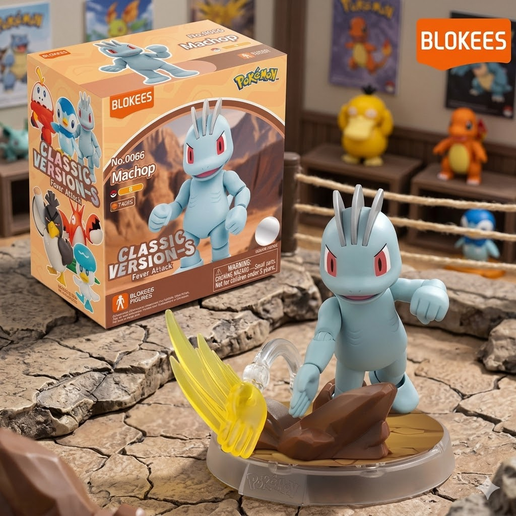 Pokemon Machop Blokees EP23 Classic Version S Model – Genuine Product ...
