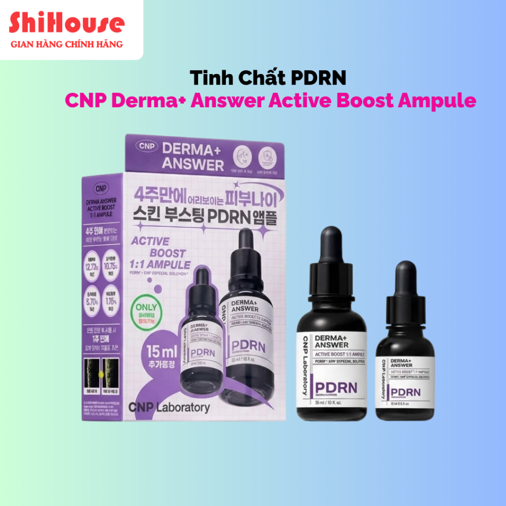 Skin Brightening Essence & CNP Derma + Answer Active Boost Ampule (PDRN ...