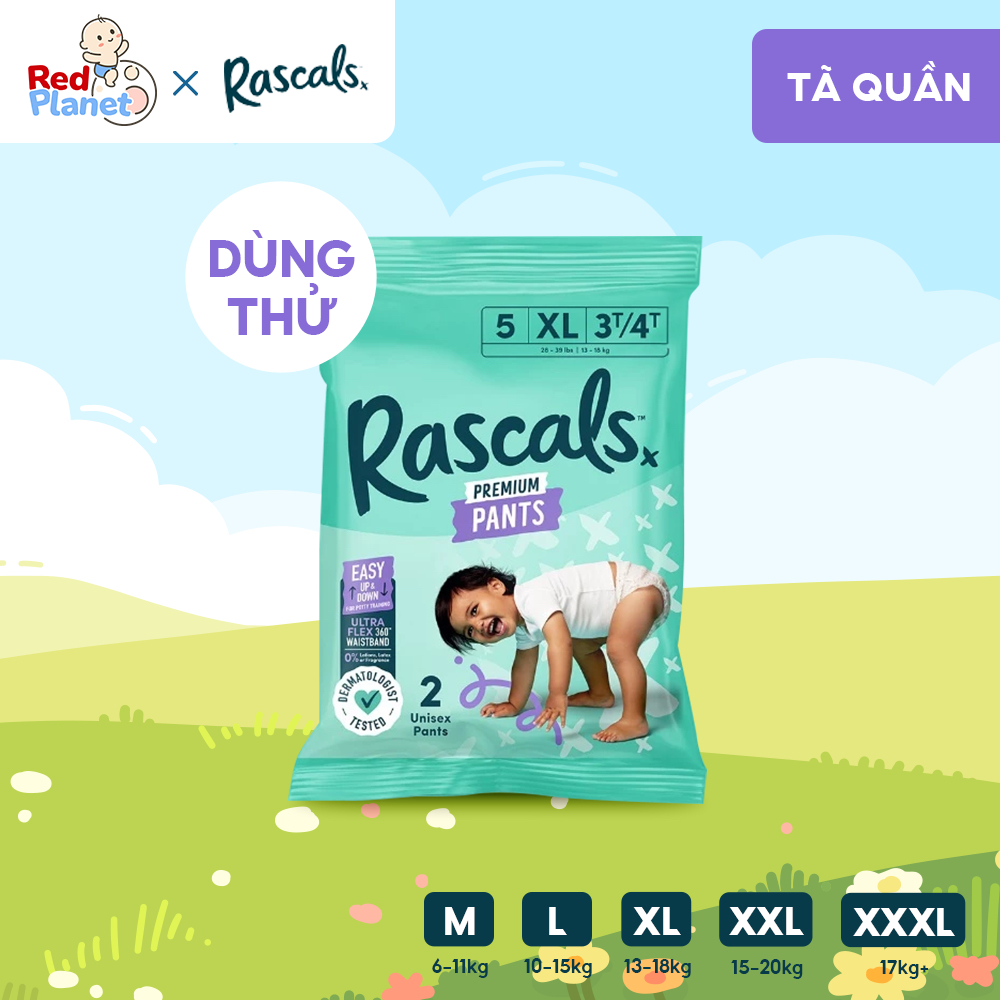 [2-PIECE TRIAL PACKAGE] RASCALS premium diapers/diapers, super ...
