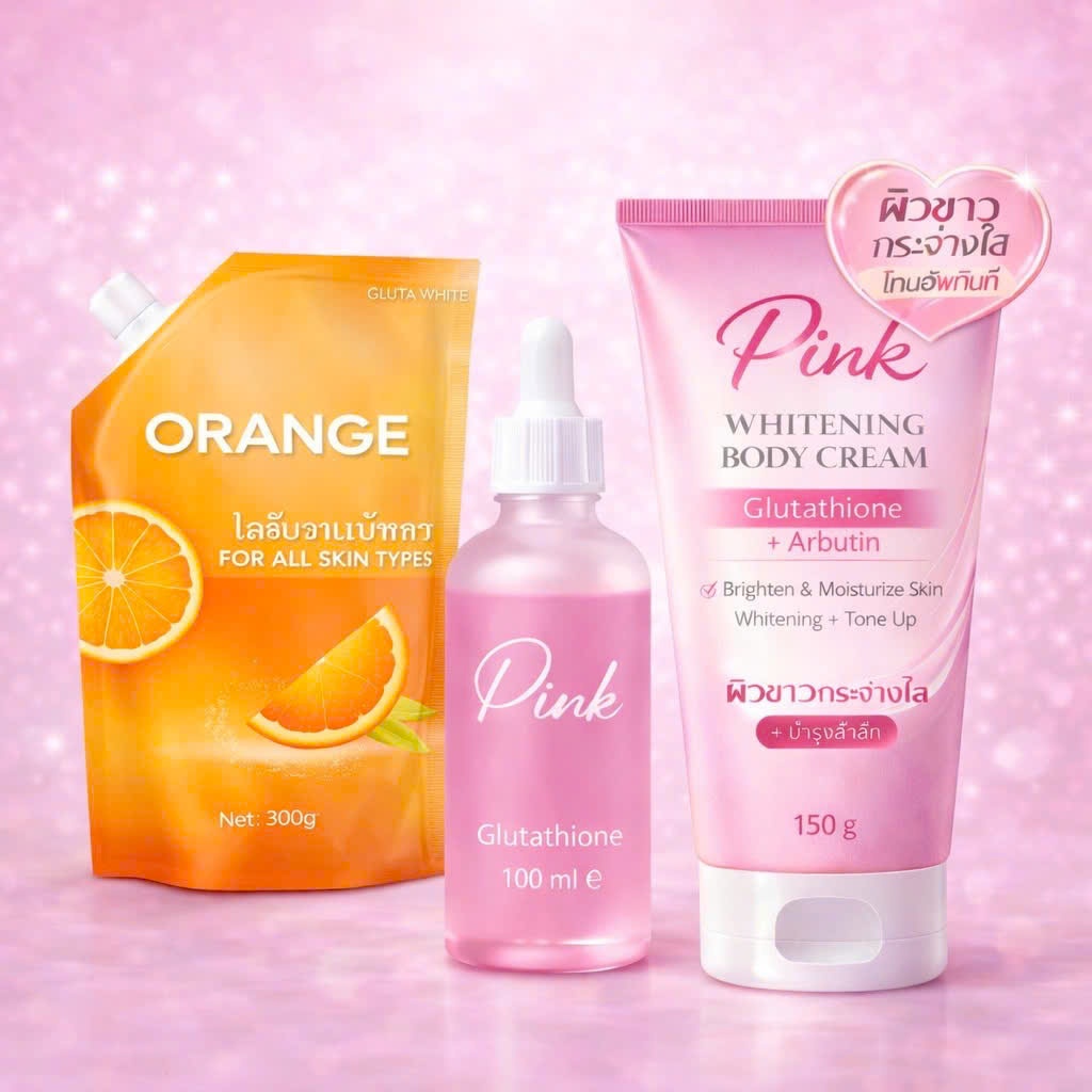 Pink Body Cream for Skin Whitening 150gr Lotion Body Cream