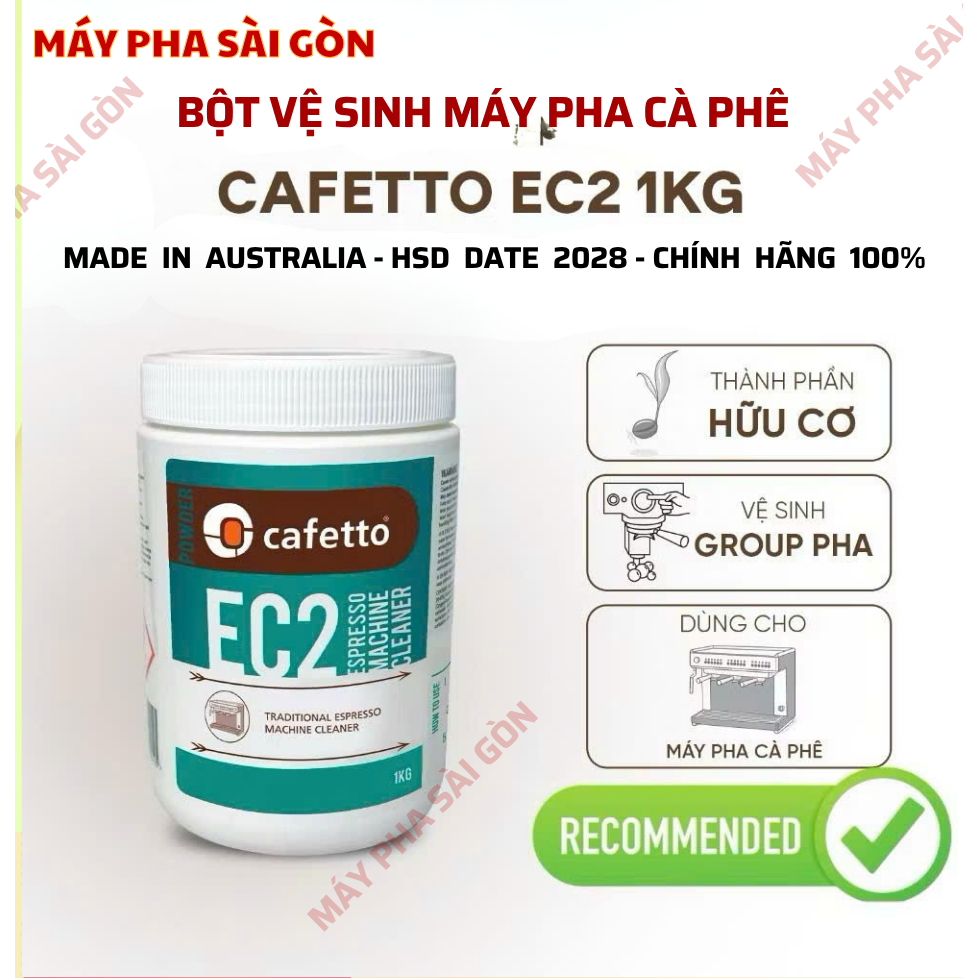 Cafetto EC2 Coffee Machine Cleaning Powder 1kg - Made in Australia ...