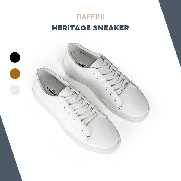 Raffini Heritage Sneaker - White Basic Design, Youthful, Easy to ...