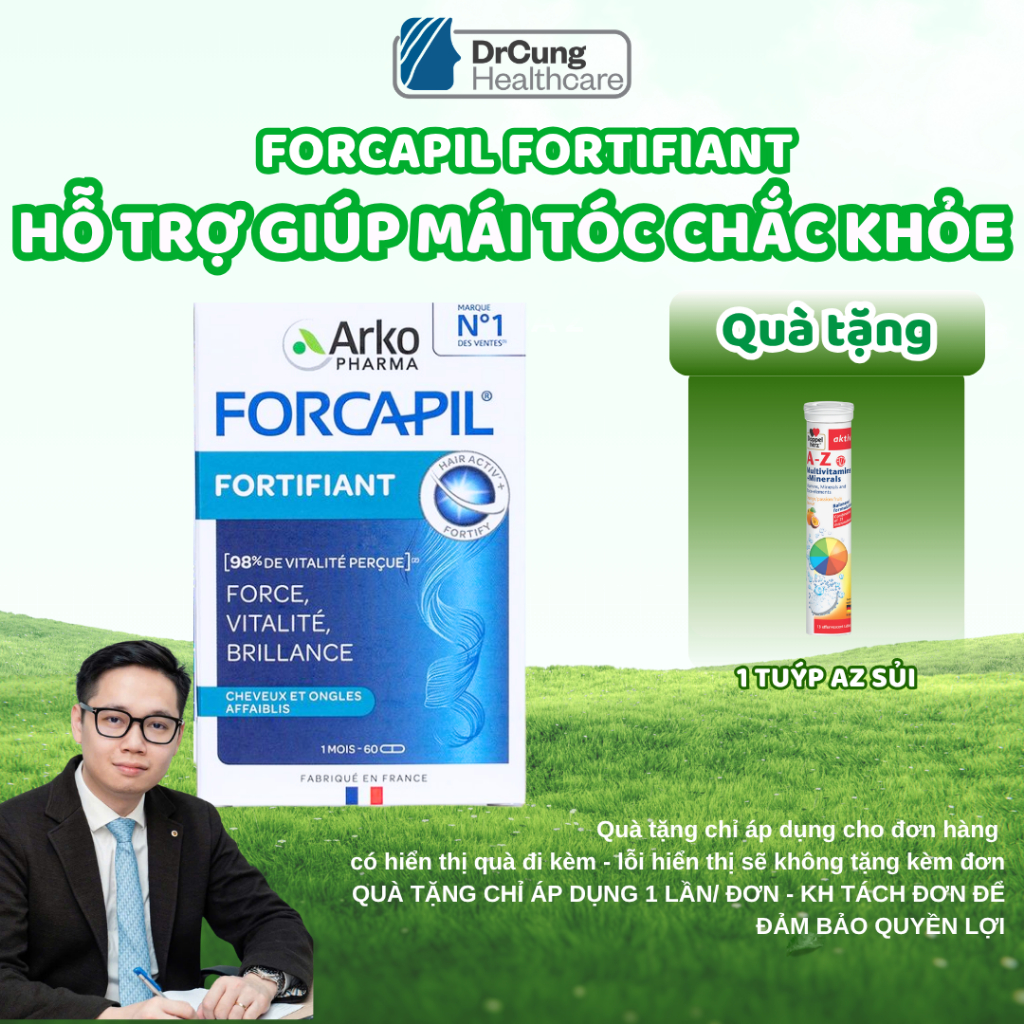FORCAPIL FORTIFIIANT Arkopharma - Healthy Hair and Nail Support Pills ...