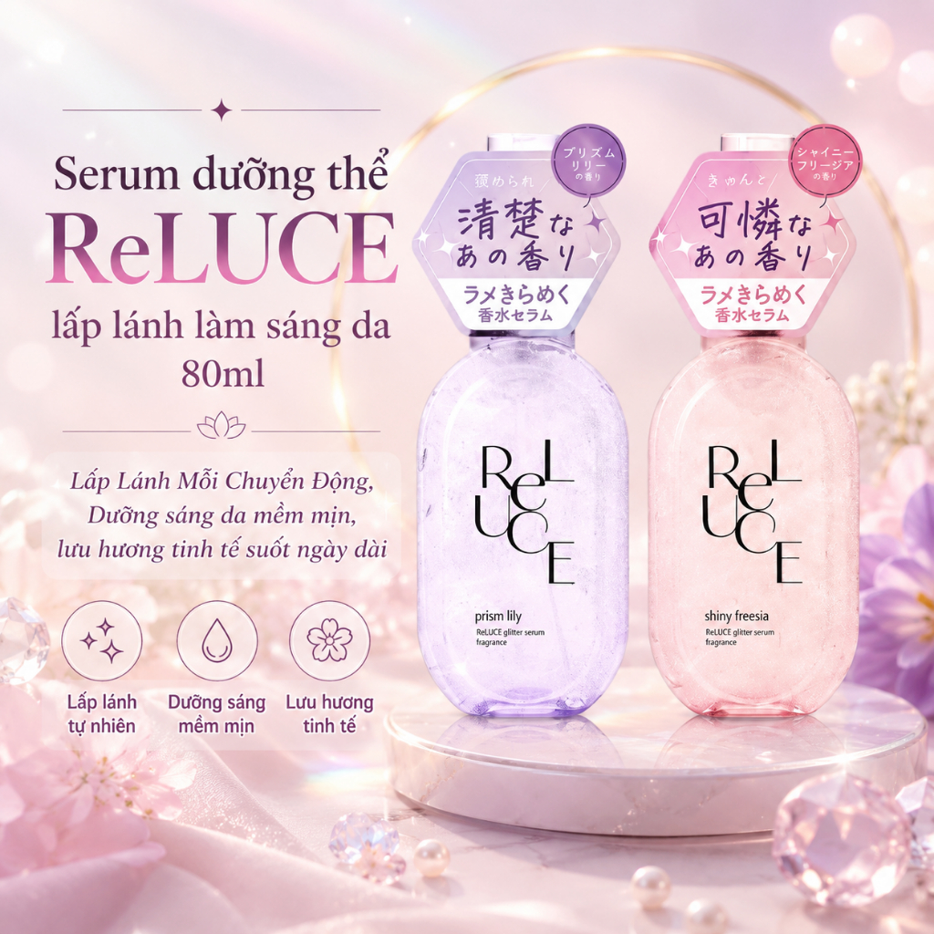 ReLUCE sparkling skin brightening body Serum 80ml moisturizes and ...