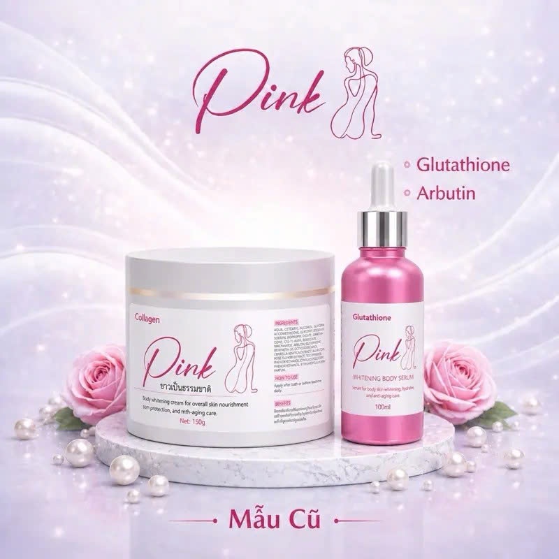 Pink Body Cream for Skin Whitening 150gr Lotion Body Cream