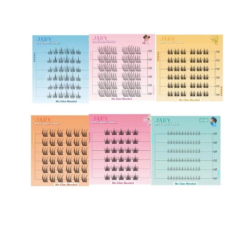 JARY PRO CLUSTER LASHES FAKE LASHES PLASTIC BOX OF 6 ITEMS | Shopee ...