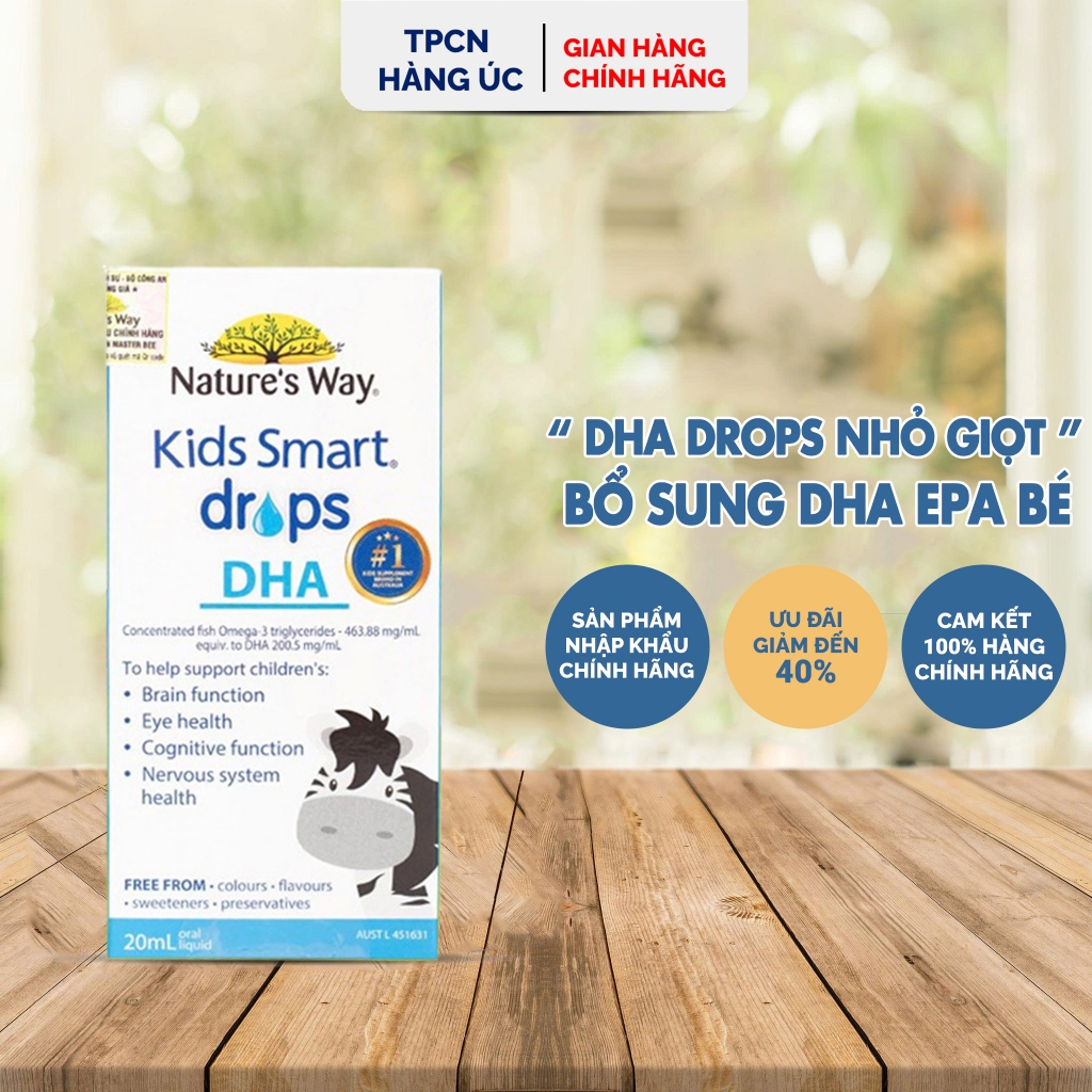 DHA Drops Nature's Way Kids Smart Drops Smart Syrup Supplementing DHA ...