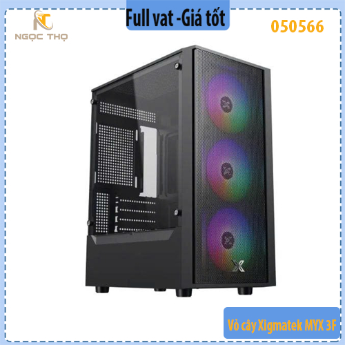 Xigmatek MYX 3F Case – Micro-ATX/ITX – 2 Tempered Glass Sides – 3 Ready ...