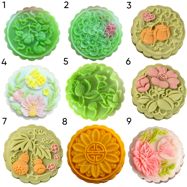 Silicone Mold - Mid-Autumn Festival - 9cm - Sticky Rice - Making Moon ...