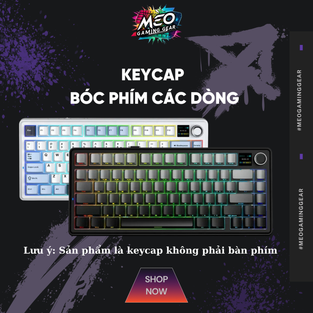 Keycap for Aula series keys (S87, F75, S75, Hero 84, K98.... ) Aula ...