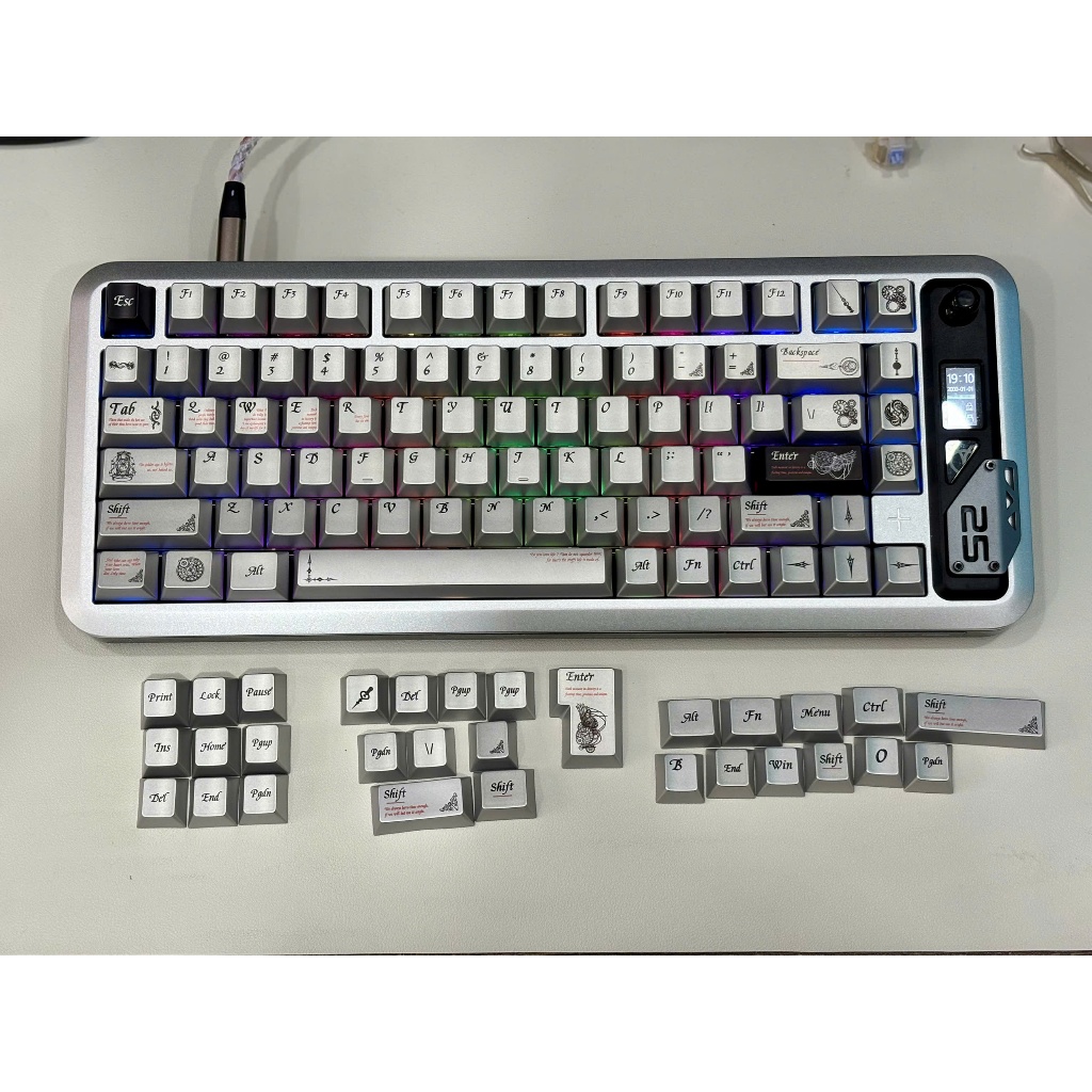 Keycap 112 Keys Spade A Cherry Profile Premium keycap metal coating for ...