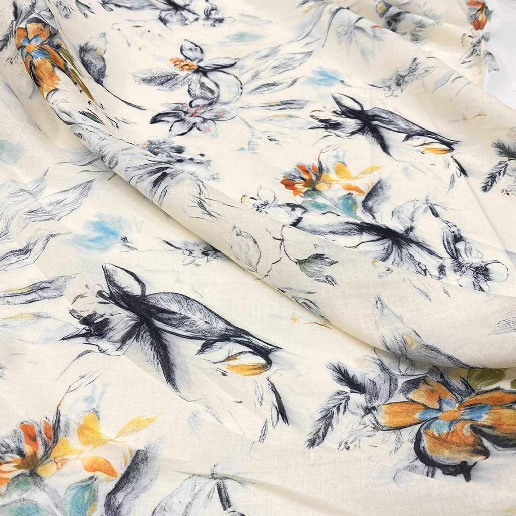 Personal yellow floral rough fabric | Shopee Malaysia
