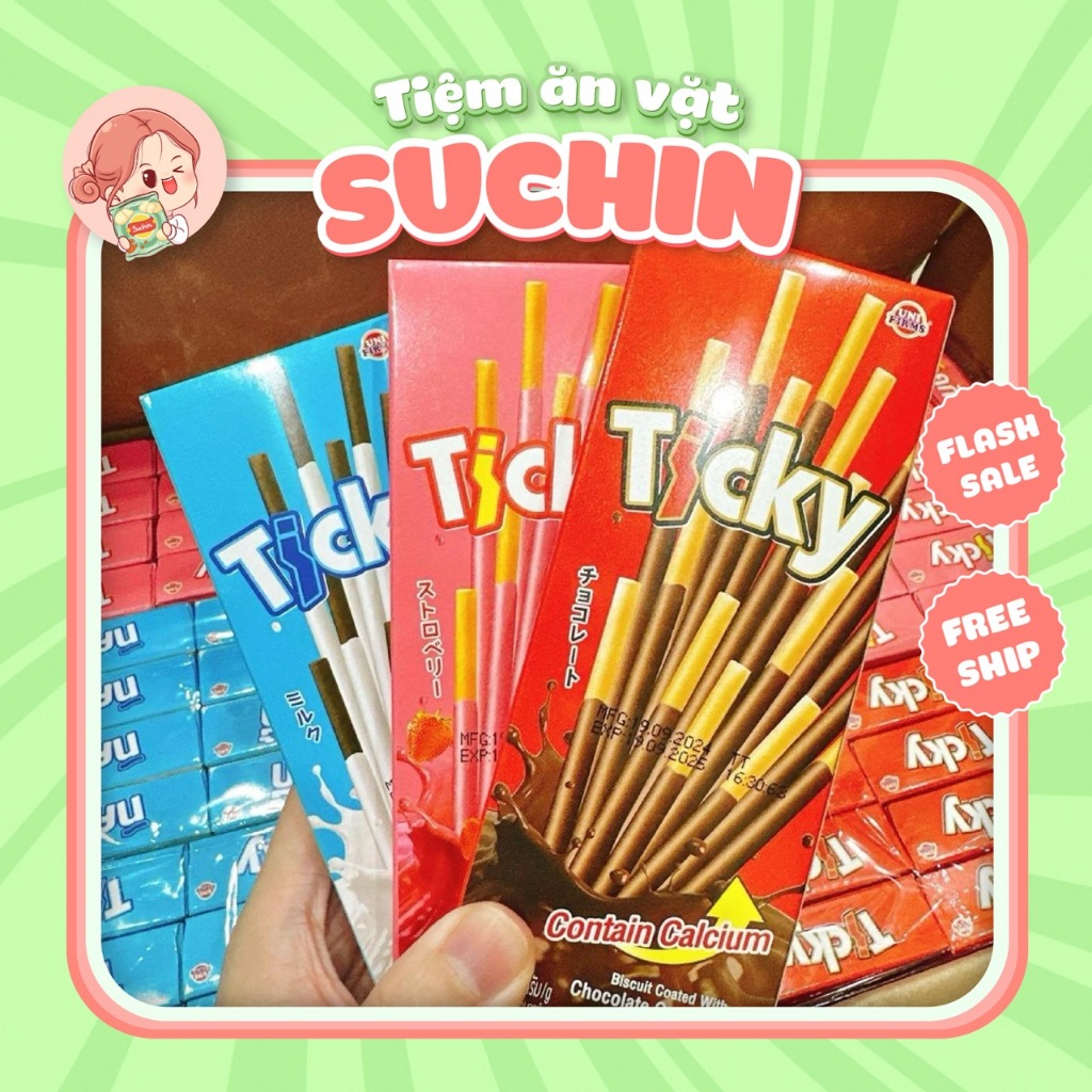 Combo of 5 boxes of Suchin food Thai Milk Chocolate Ticky Cake Sticks ...