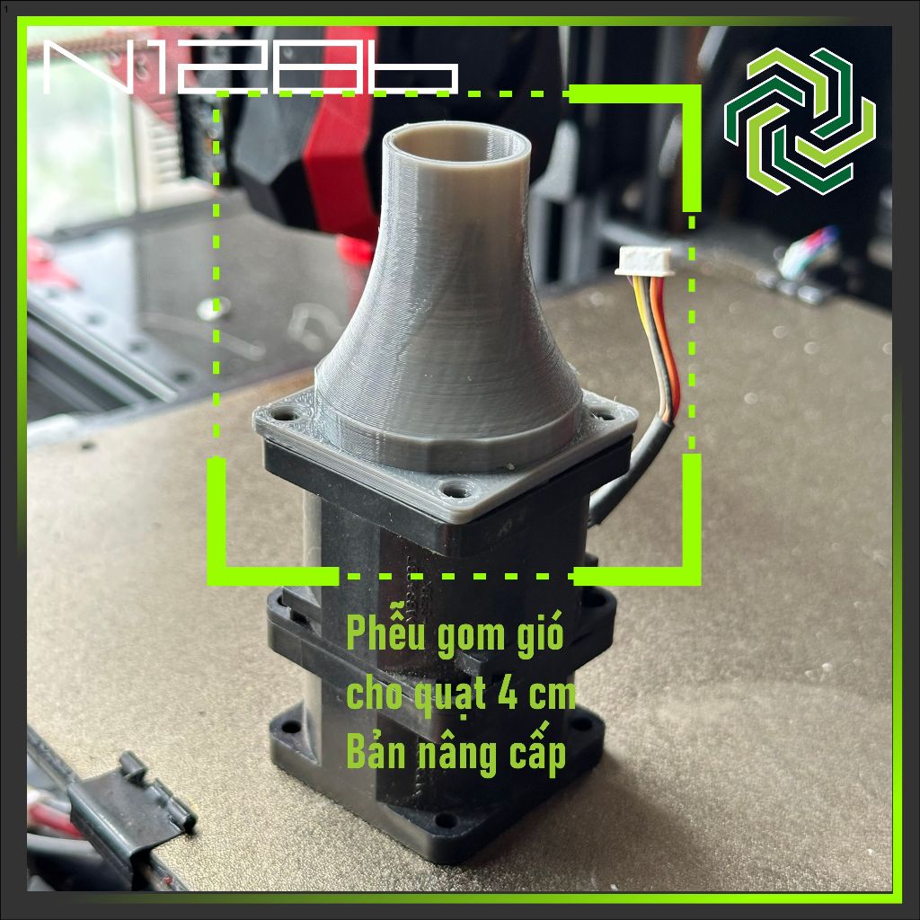 Air collection funnel, Pressure booster funnel, Air throat, Pressure ...