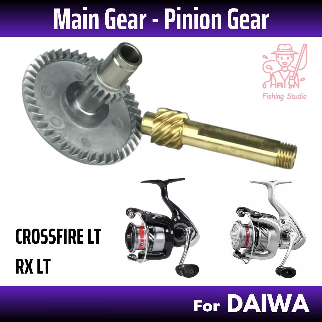 Main Gear and Pinion Gear for DAIWA Reels Crossfire / RX LT / Laguna ...