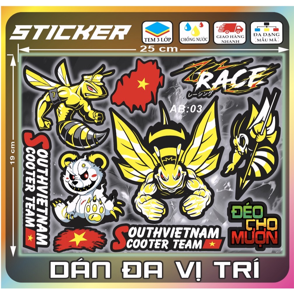 Sticker Decal for cars, helmets, desks, pen boxes... mini stickers with ...
