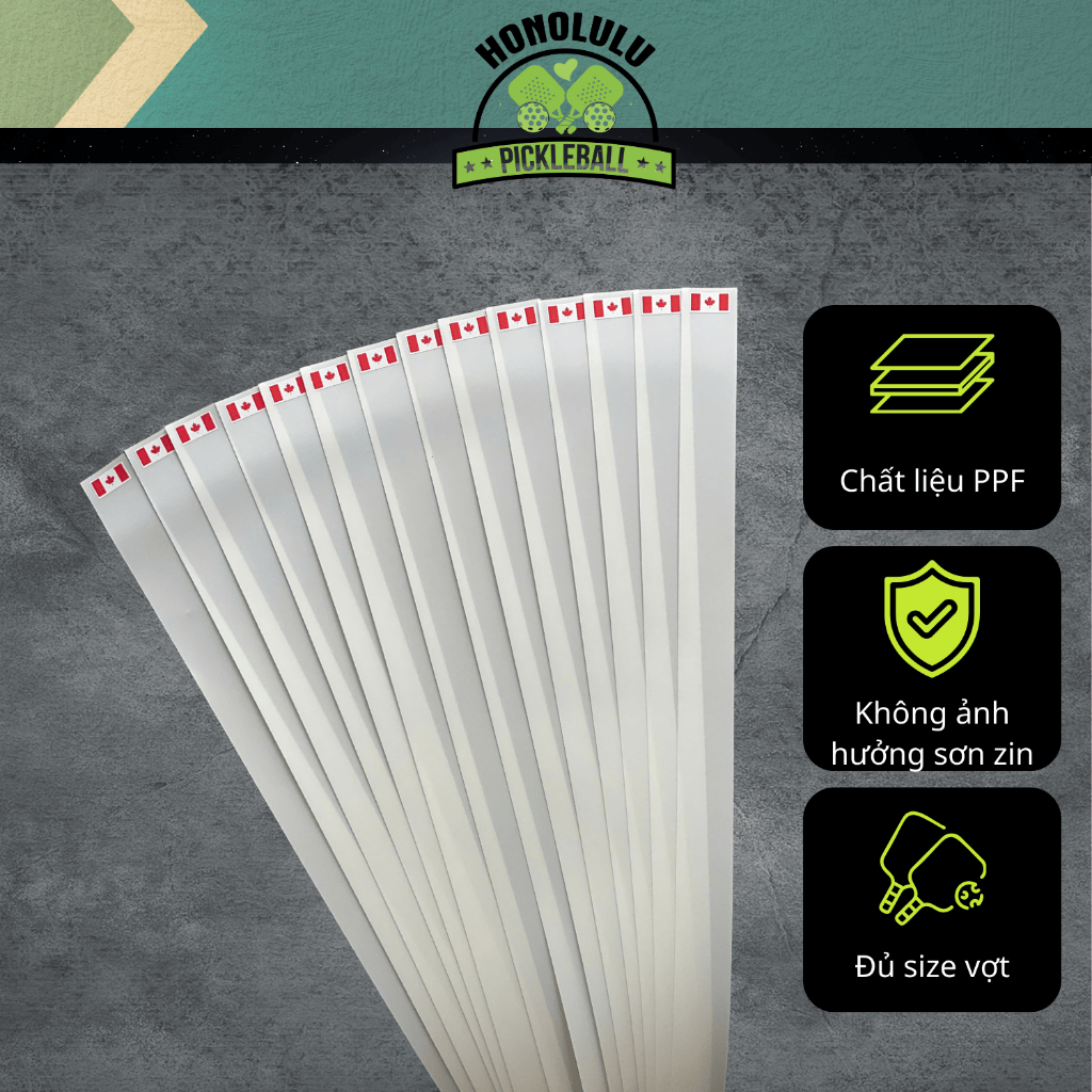 Canadian Flag Pickleball Racket Edge Protection Sticker, PPF Thickness ...