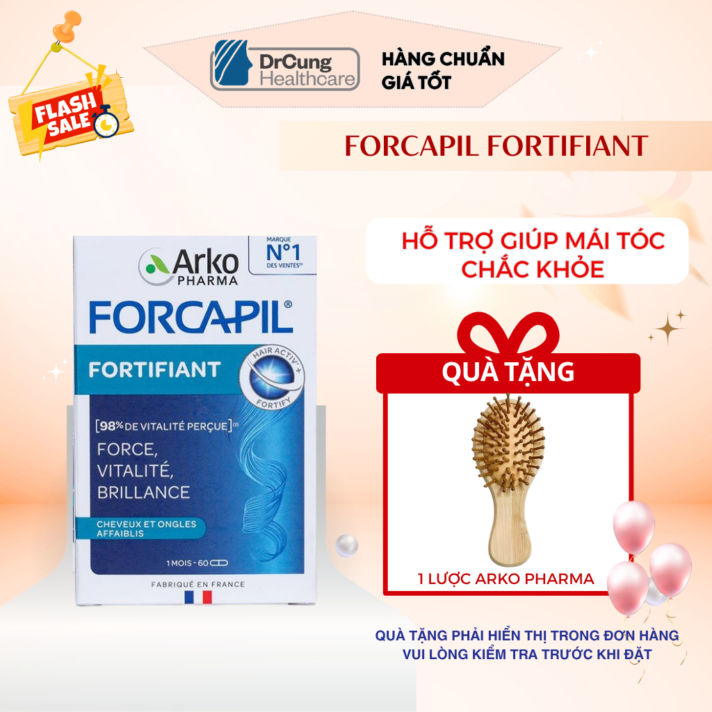 FORCAPIL FORTIFIIANT Arkopharma - Healthy Hair and Nail Support Pills ...