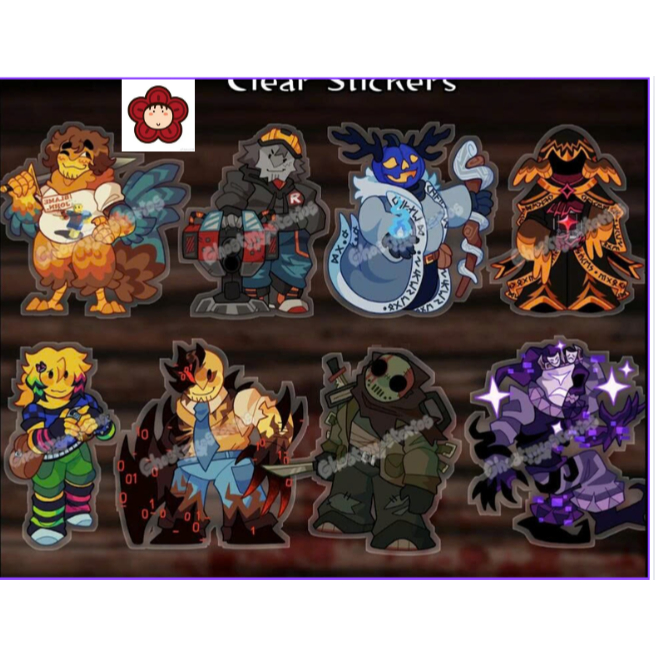 FORSAKEN Series 2 Keychain - Stickers: Shedletsky, Builderman, Dusekkar ...
