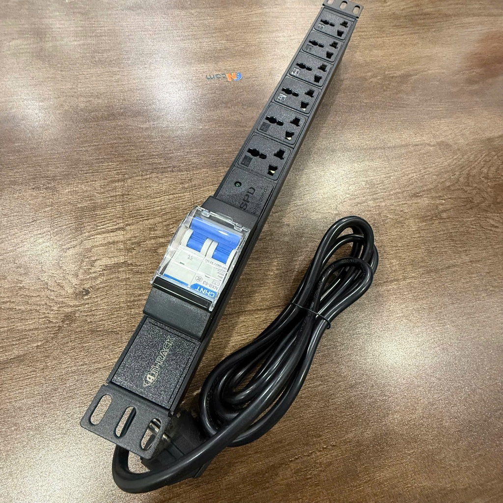 Power bar with 06 multi-purpose standard 3-pin sockets, with SDP ...