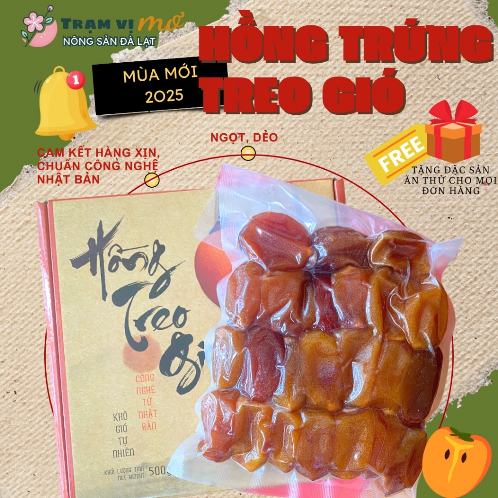 Cau Dat Wind Hanging Persimmon 500g (New Season 2025) | Da Lat ...