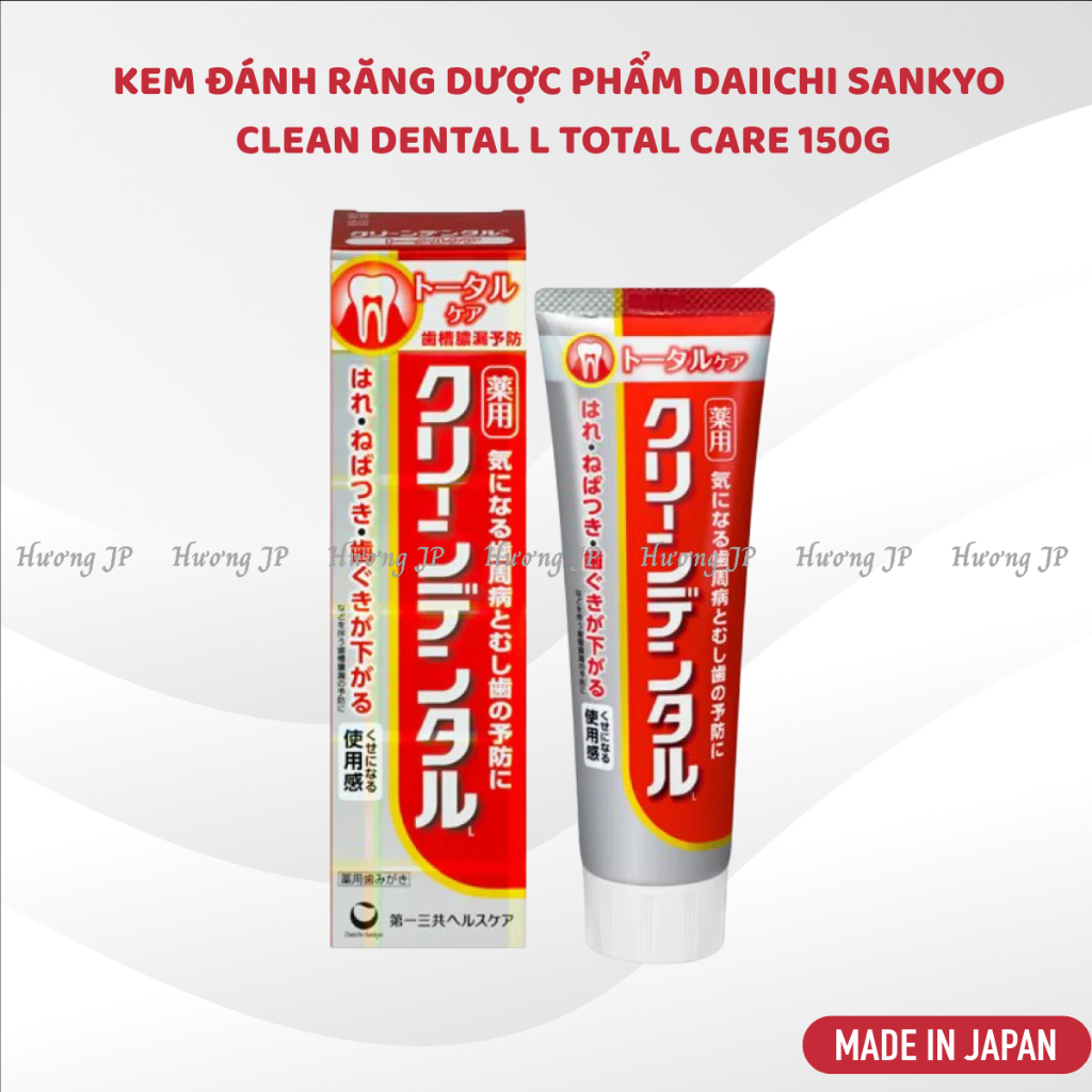 Daiichi Sankyo Clean Dental L Total Care Pharmaceutical Toothpaste 150g ...