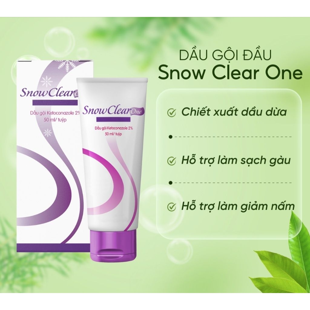 Snow Clear One shampoo with coconut oil and ketoconazole 2% nutrients ...