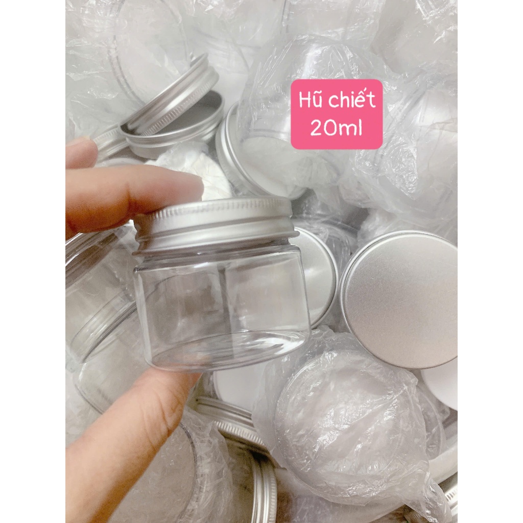 Plastic Cosmetic Box with Silver Lid 20ml | Shopee Malaysia