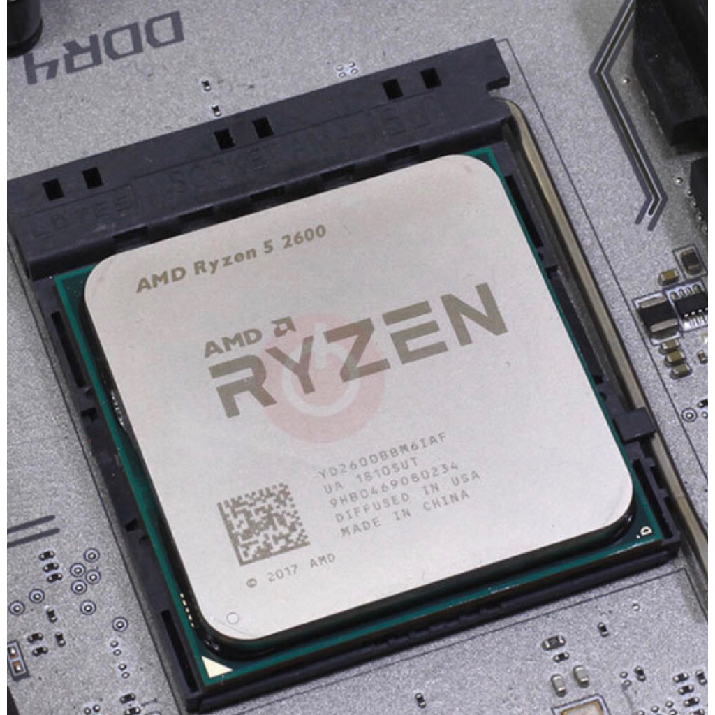 AMD Ryzen 5 2600 Cpu (6 cores, 12 threads) | Shopee Malaysia