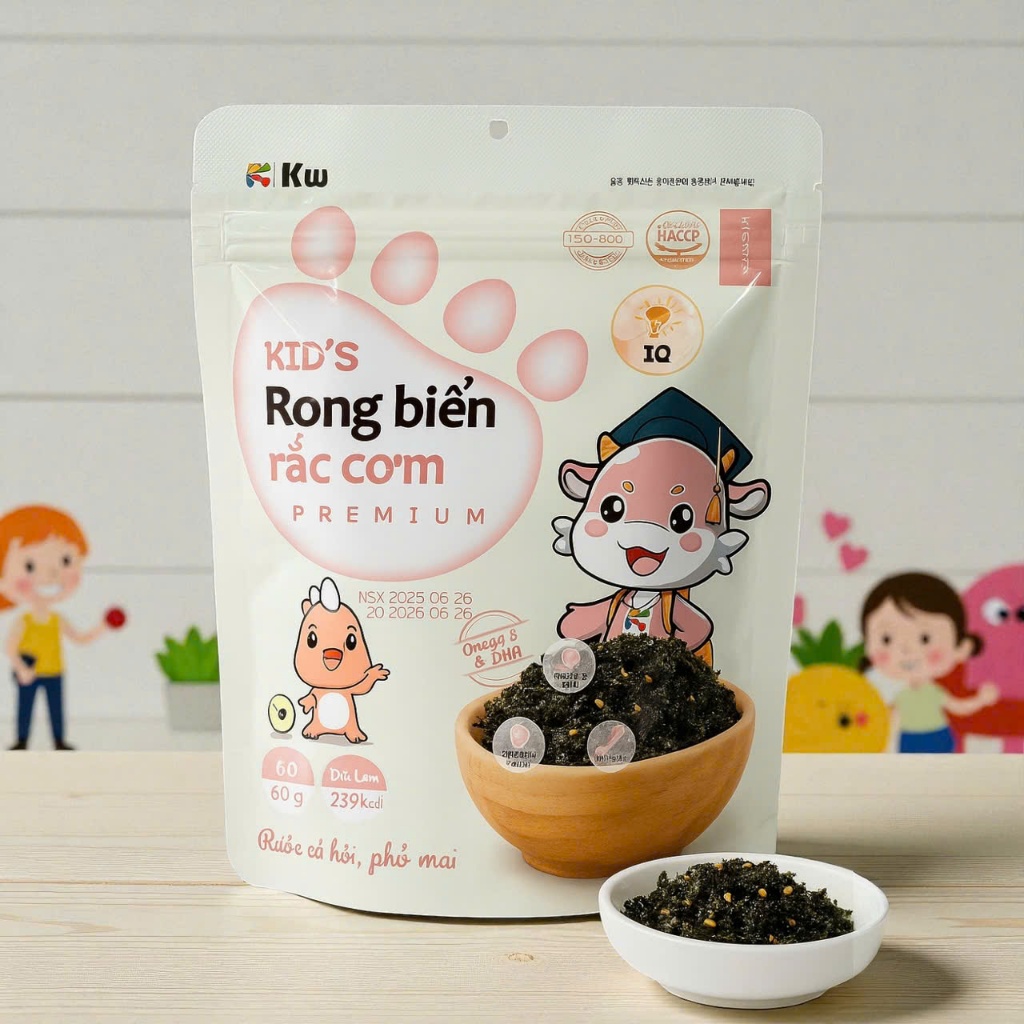 Kwook Kids Instant Rice Sprinkled Seaweed Salmon Flour Cheese 40g ...