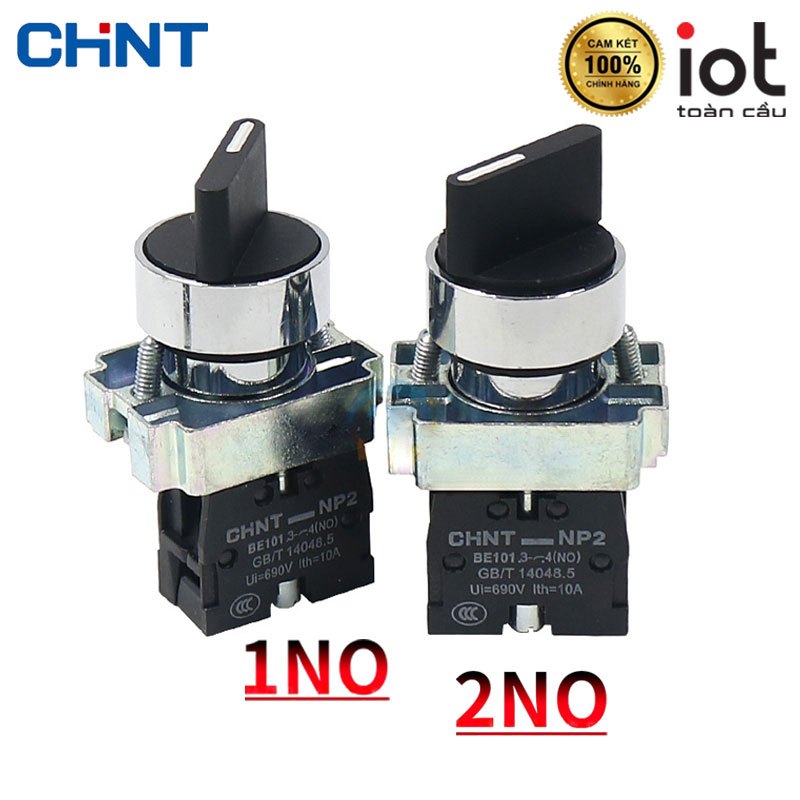 Chint NP2-BE101.3-4(NO) phi 22 2-position, 3-position rotary switch ...