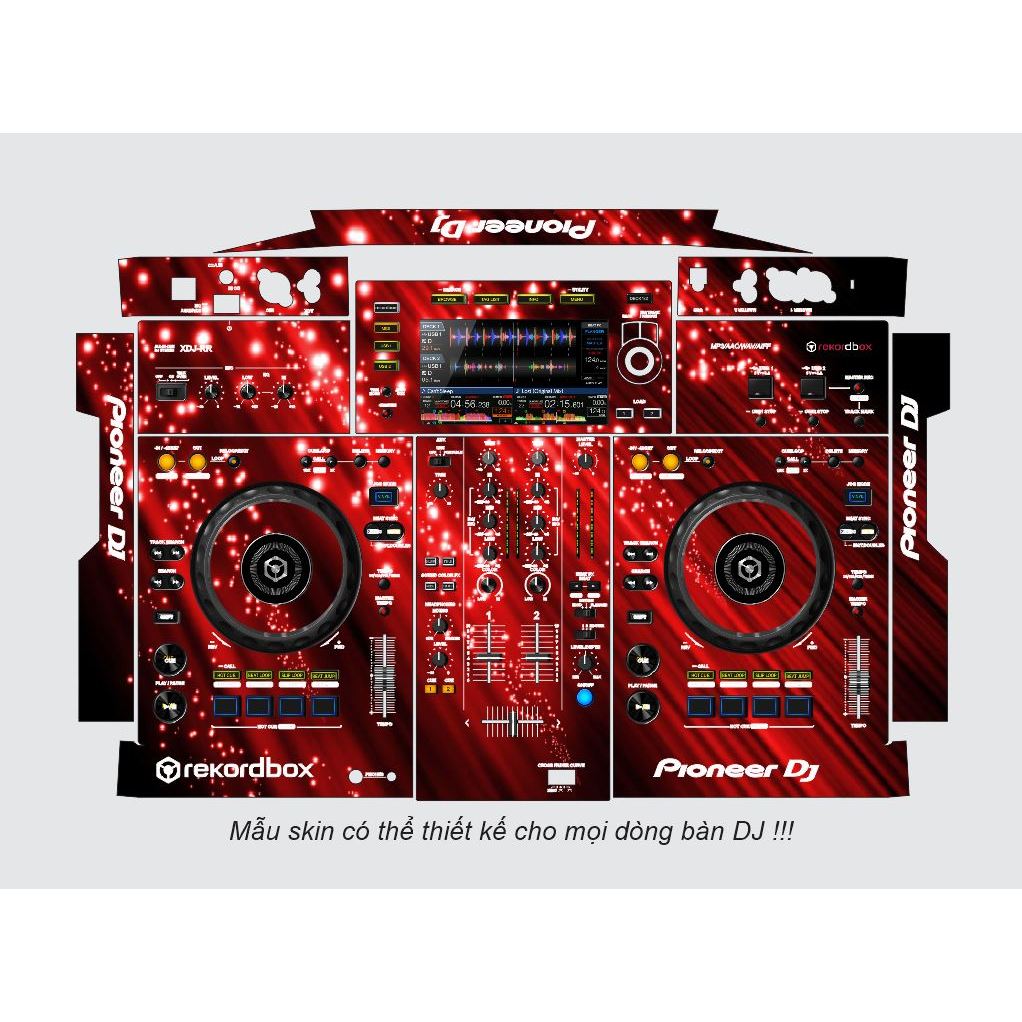 Fire Express - DJ Desk Sticker Skin (F3) (XDJ RR / RX / RX2 / RX3 / XZ ...