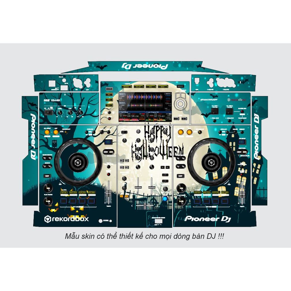 Fire Express - DJ Desk Sticker Skin (F9) (XDJ RR / RX / RX2 / RX3 / XZ ...