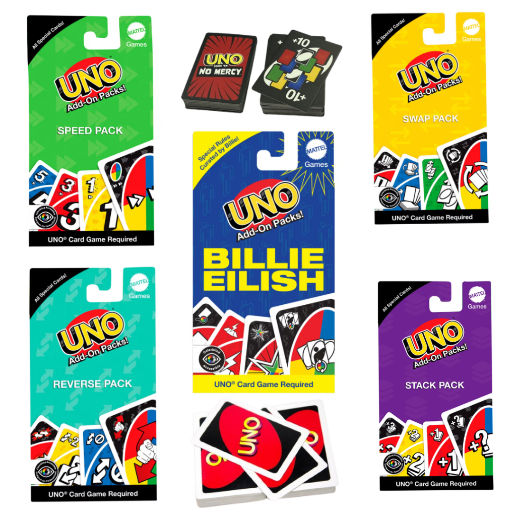 UNO Add-On Packs expansion cards with many play versions with Classic ...