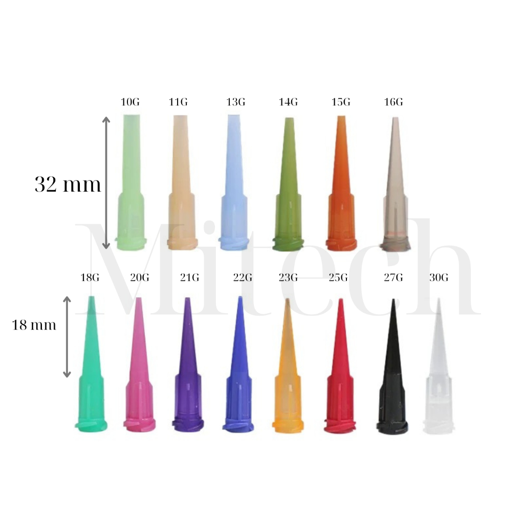 1000PCS plastic glue needle tip 10G–30G–Accurate glue dosing connector ...
