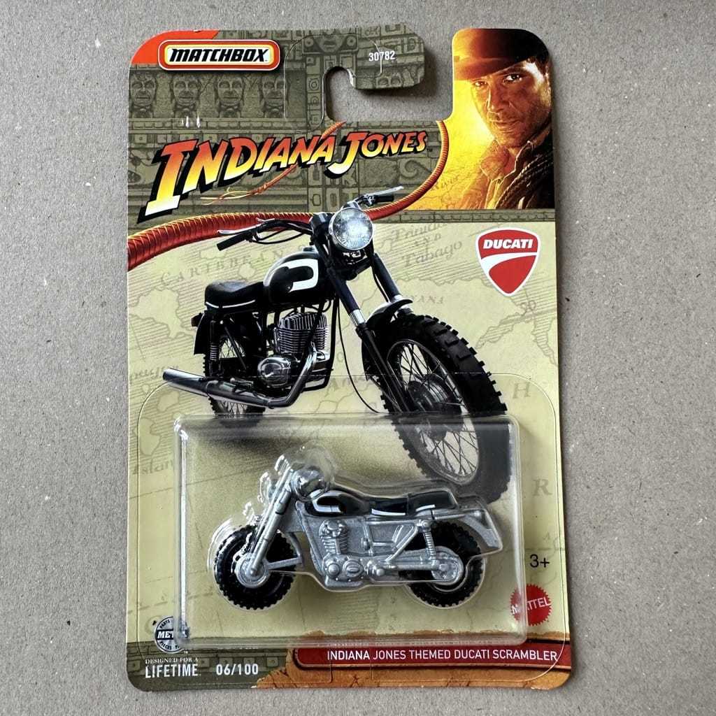 Matchbox Indiana Jones Themed Ducati Scrambler Motorcycle Model ...