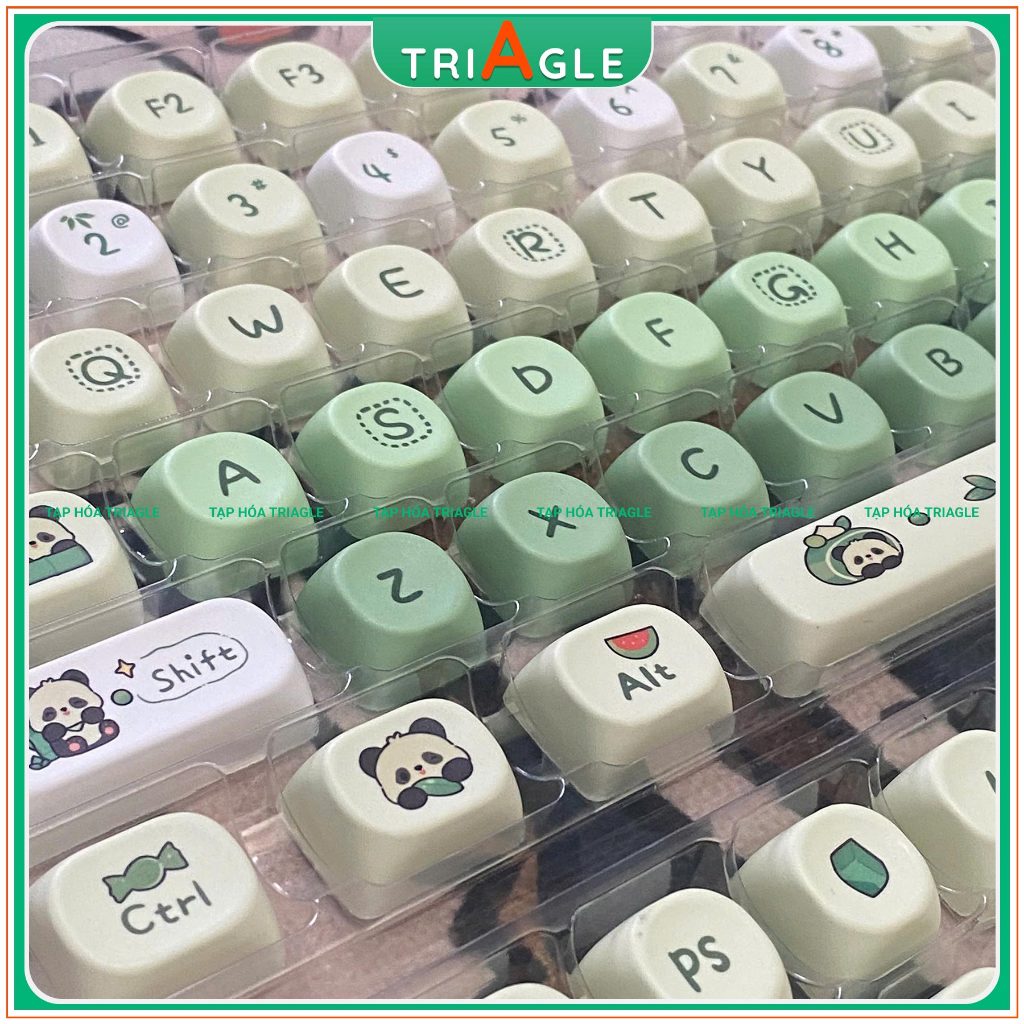 MOA Gradient Panda Keycap - Super Quality PBT Dye Sub Button Set for ...