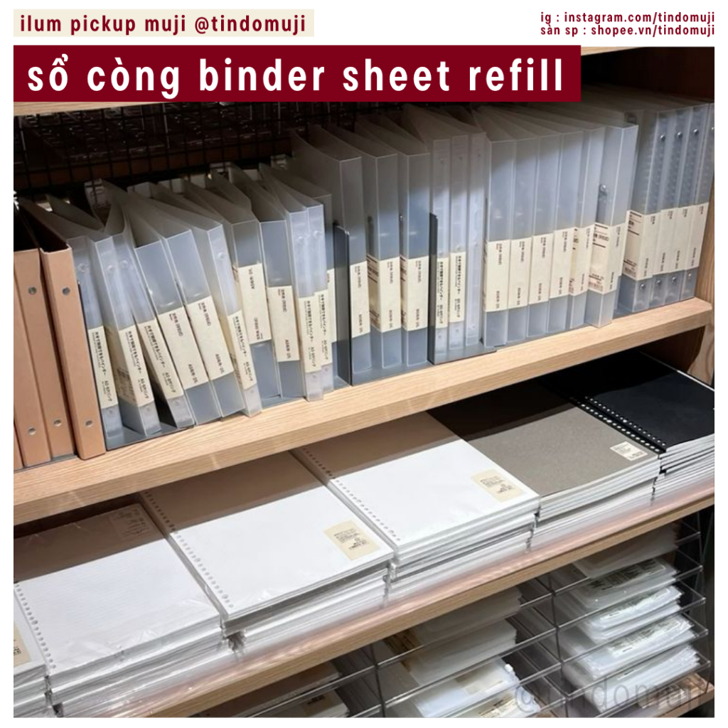 [pickup muji] muji handbook | Binder muji | Sheet muji | Refill refill ...