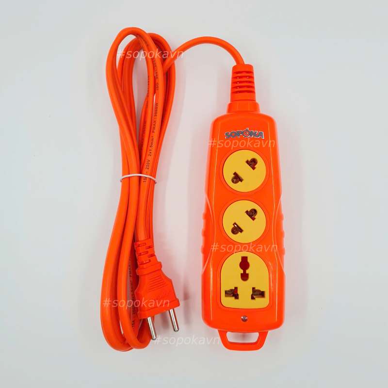 SOPOKA 3C-3000W 3000W Super Load Cross-Hole Power Socket, Diagonal ...