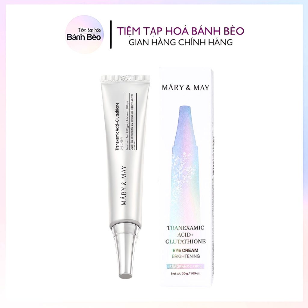 Mary Eye Cream & May Tranexamic Acid + Glutathion Eye Cream 30ml Mary&May Mary  may | Shopee Malaysia