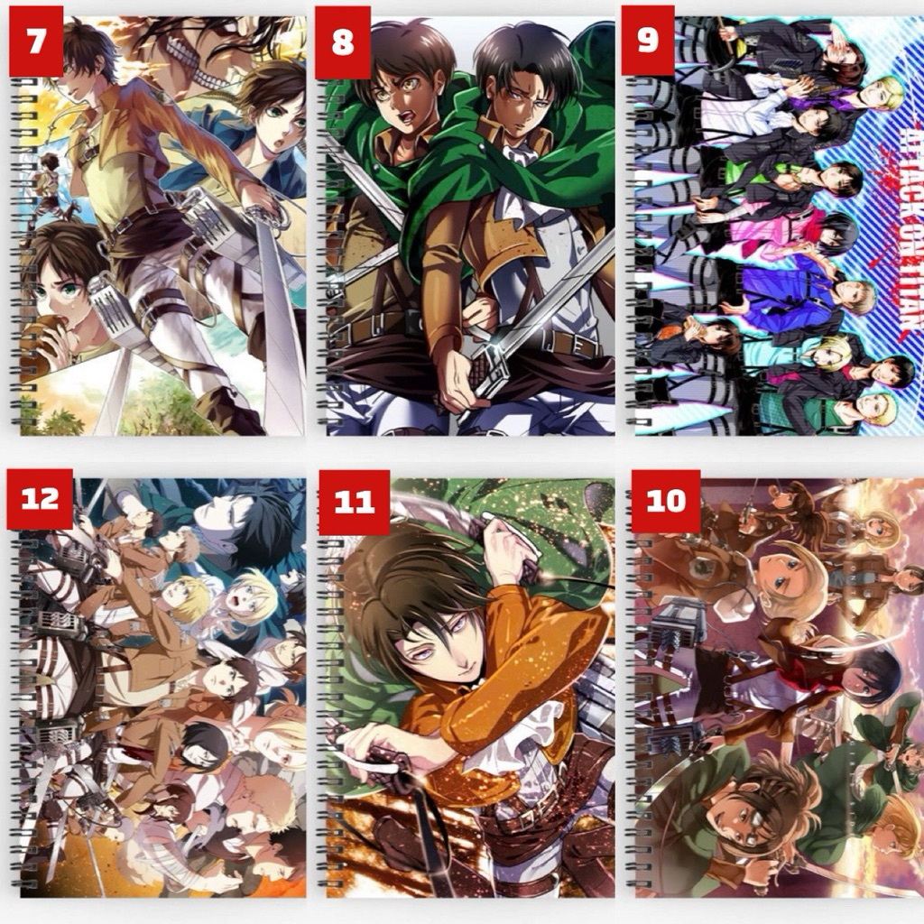 Attack on titan picture notebook / attack on titan book Mikasa Ackerman ...