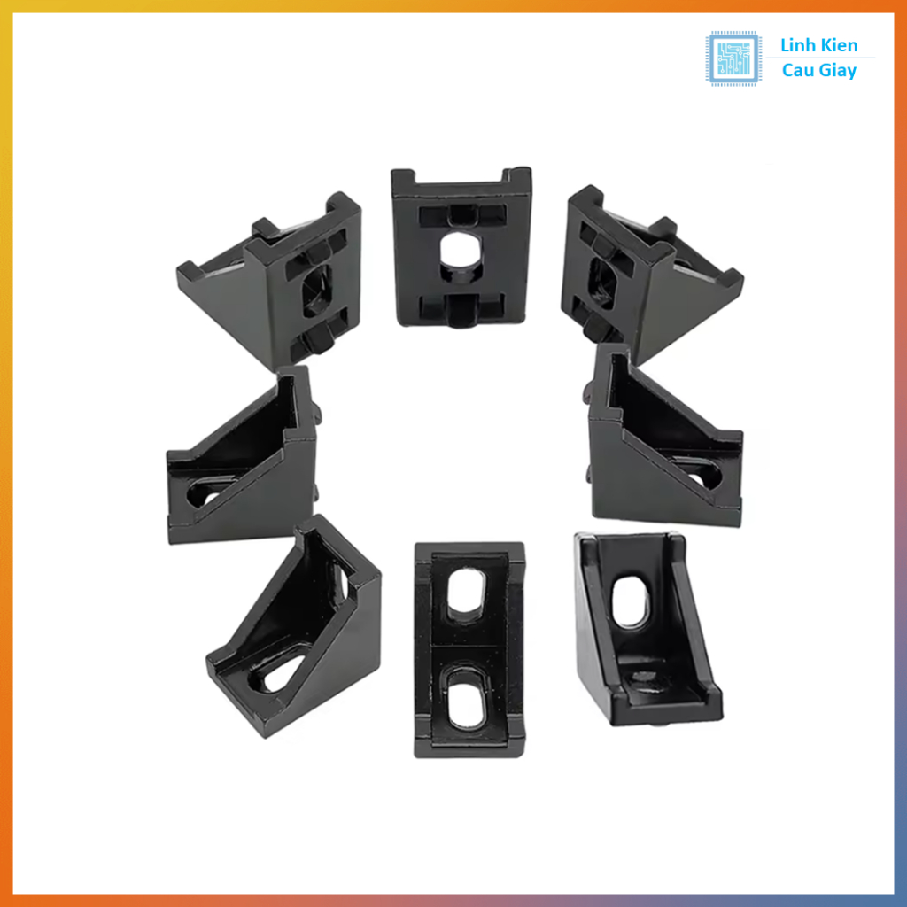 Anot black aluminum square corner bracket 2020, 3030 | Shopee Malaysia
