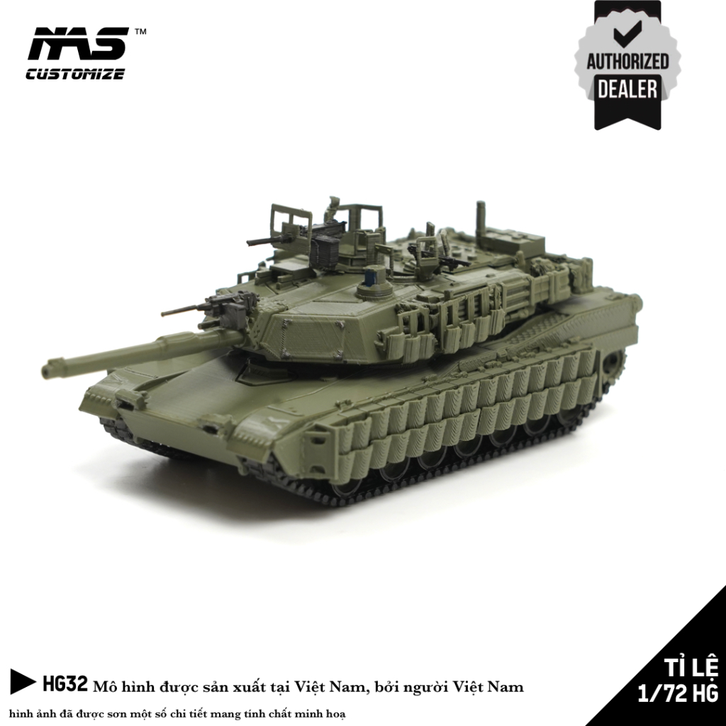 [NAS] American HG tank model M1A2 TUSK 2 Abrams scale 1/72. M1 Abrams ...