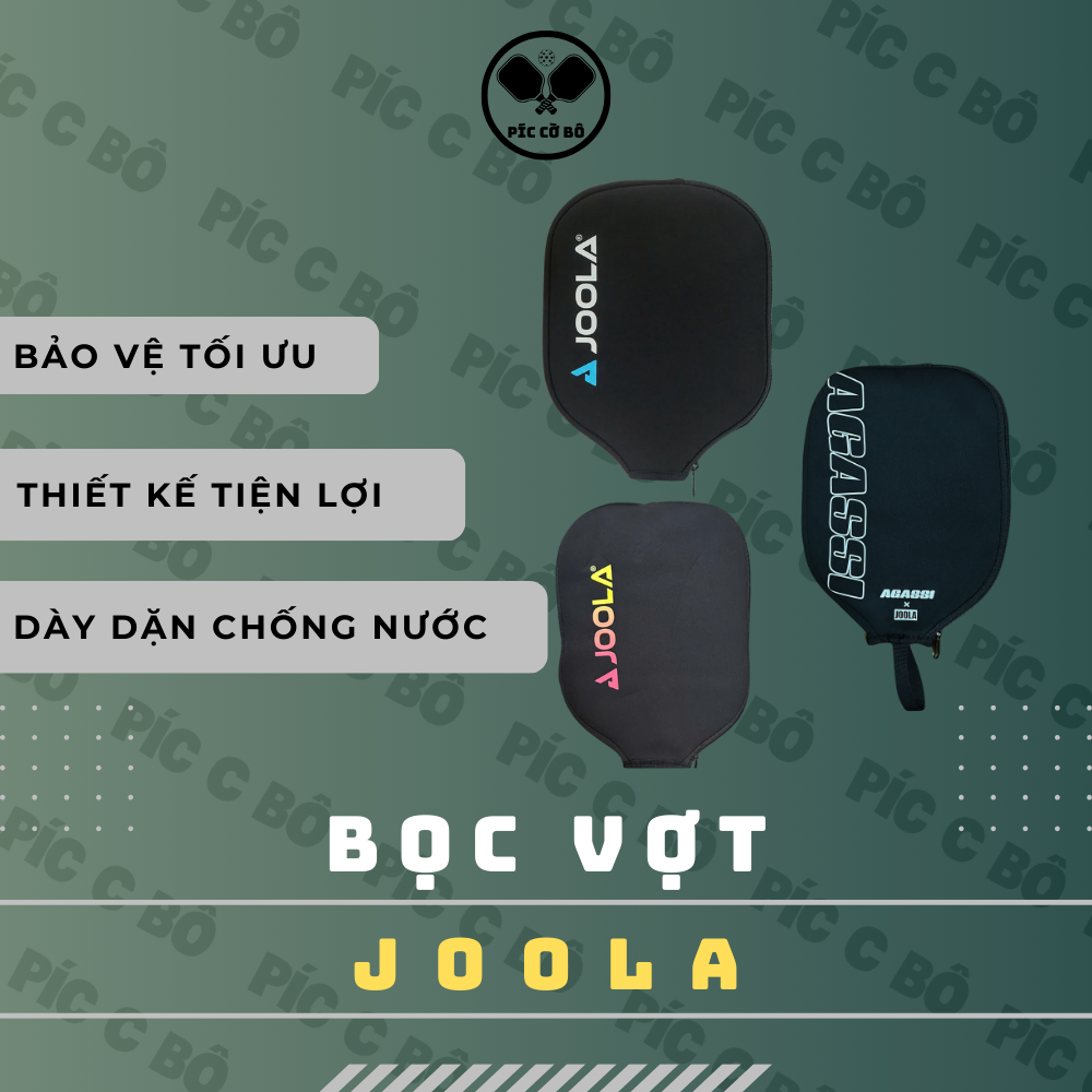 Joola Premium 3-layer Racket Cover Protects PickleBall Racket Surface ...