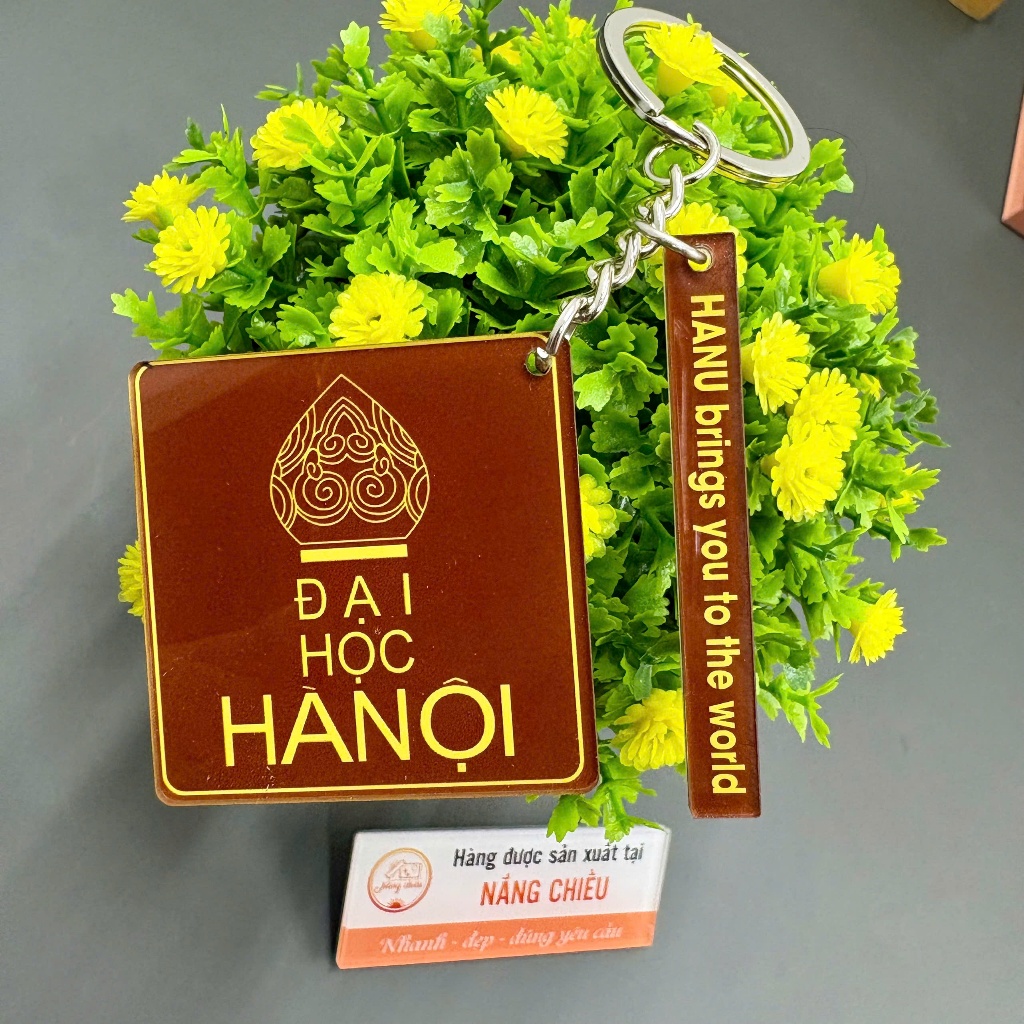 Keychain with logo printed on Hanoi university, Hanoi national team ...
