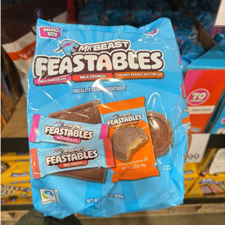 Feastables MrBeast Milk Chocolate Bar - Genuine American Product ...