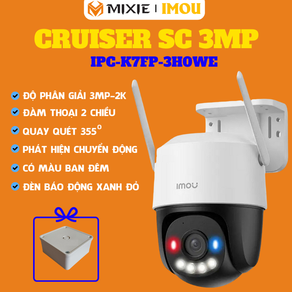 (FREE TECHNICAL BOX) IMOU CRUISER SC 3MP/5MP - OUTDOOR CAMERA WITH 360 ...