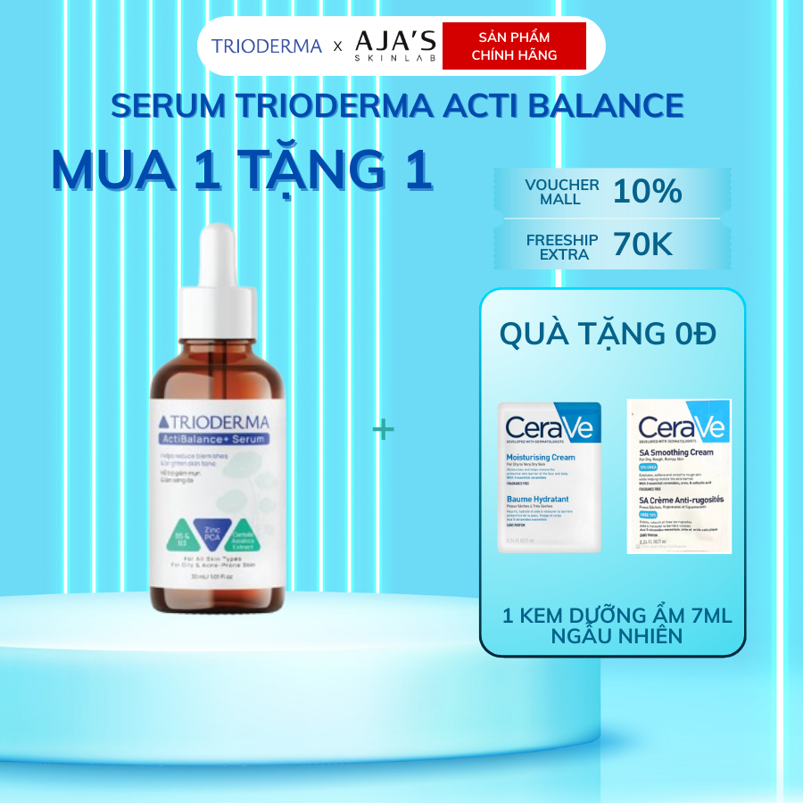 Trioderma ActiBalance+ Serum 30ml - Supports acne improvement, soothes ...