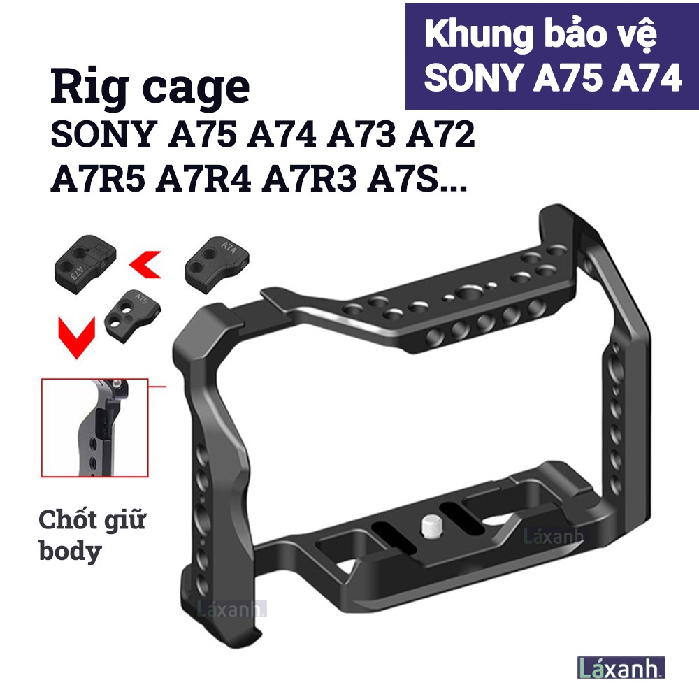 Sony camera rig cage protective frame A7M4 A74 A7IV A7R5 A7R4 A7S3 A9 ...